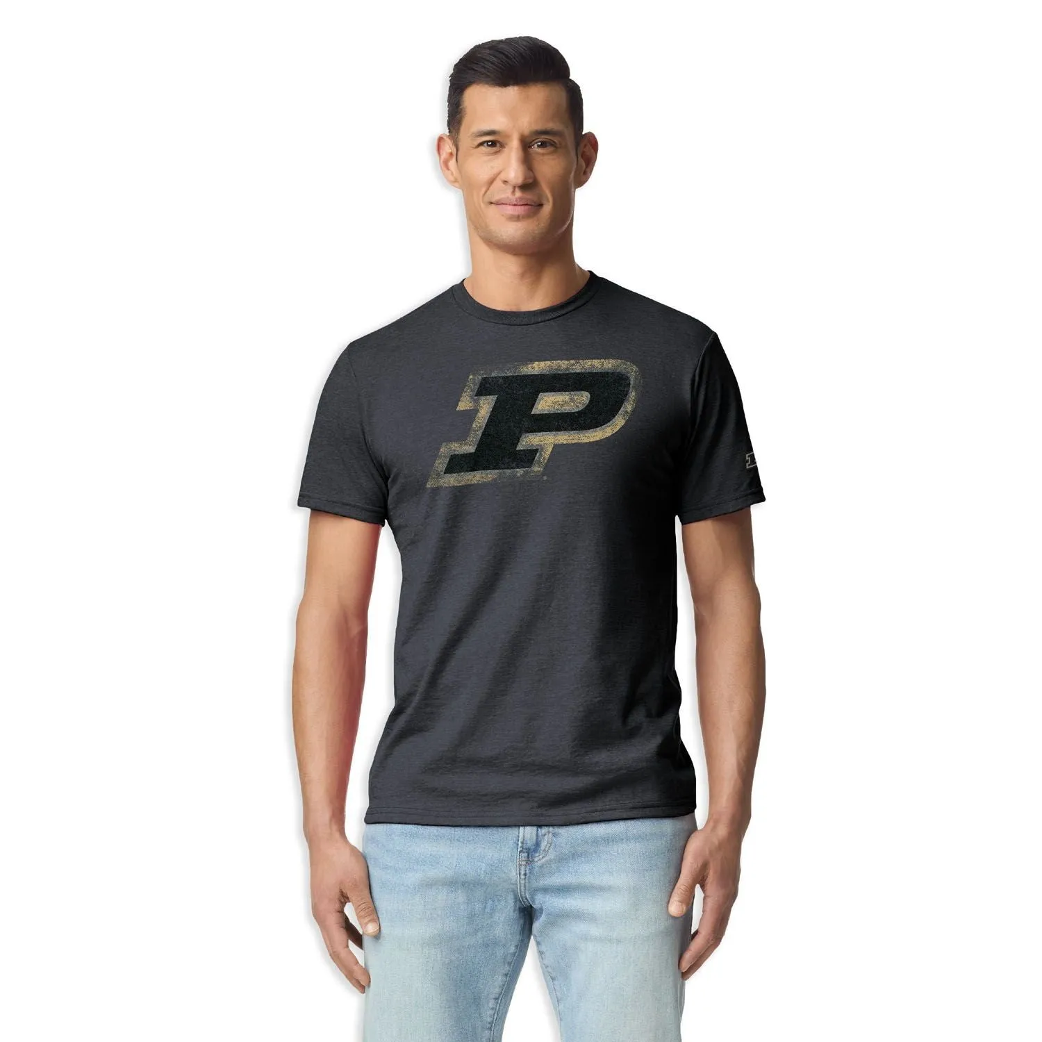 Purdue University Short-Sleeve Laude T-Shirt (Dark Grey) sold by Barnesmith product image thumbnail 2