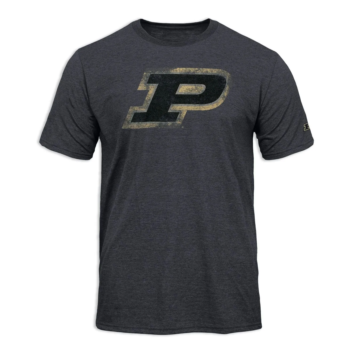 Purdue University Short-Sleeve Laude T-Shirt (Dark Grey) sold by Barnesmith