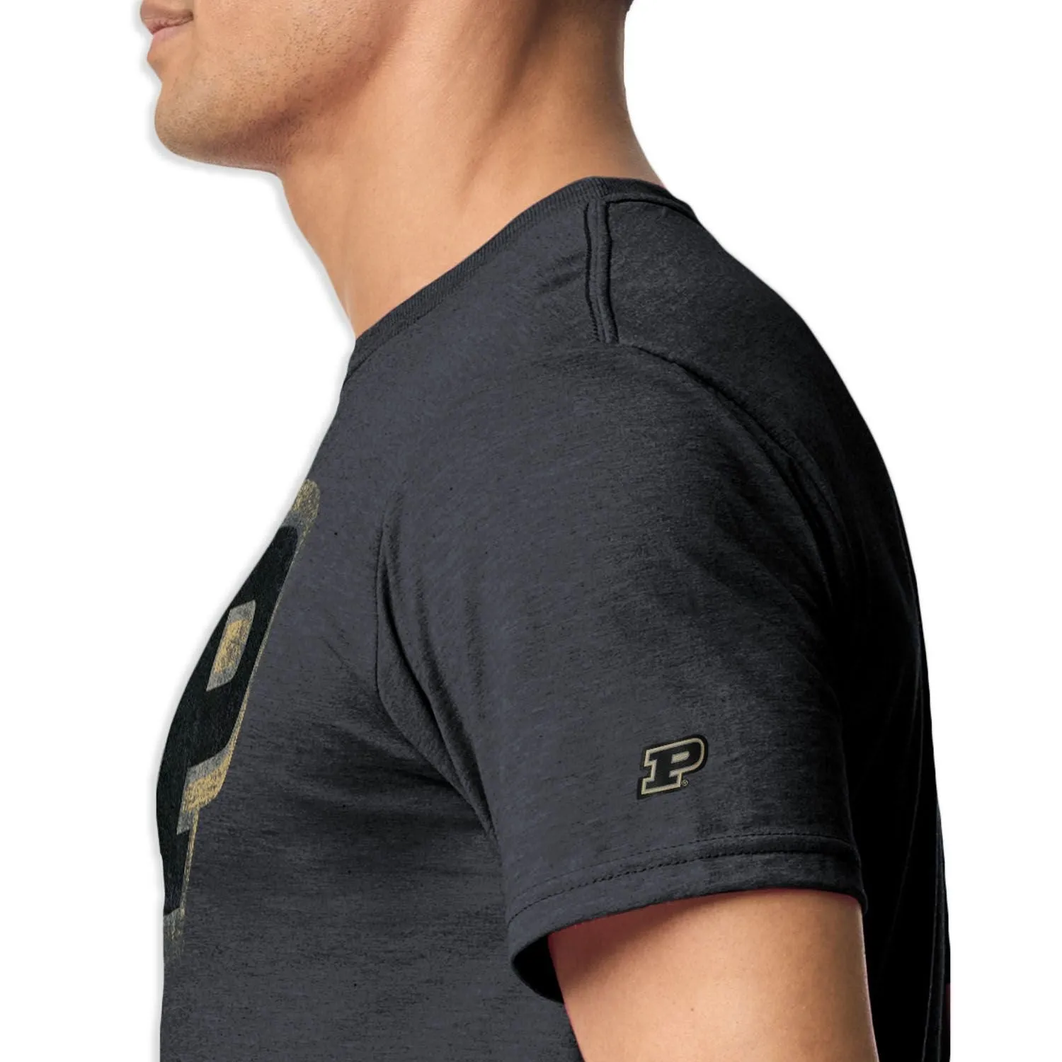 Purdue University Short-Sleeve Laude T-Shirt (Dark Grey) sold by Barnesmith product image thumbnail 3