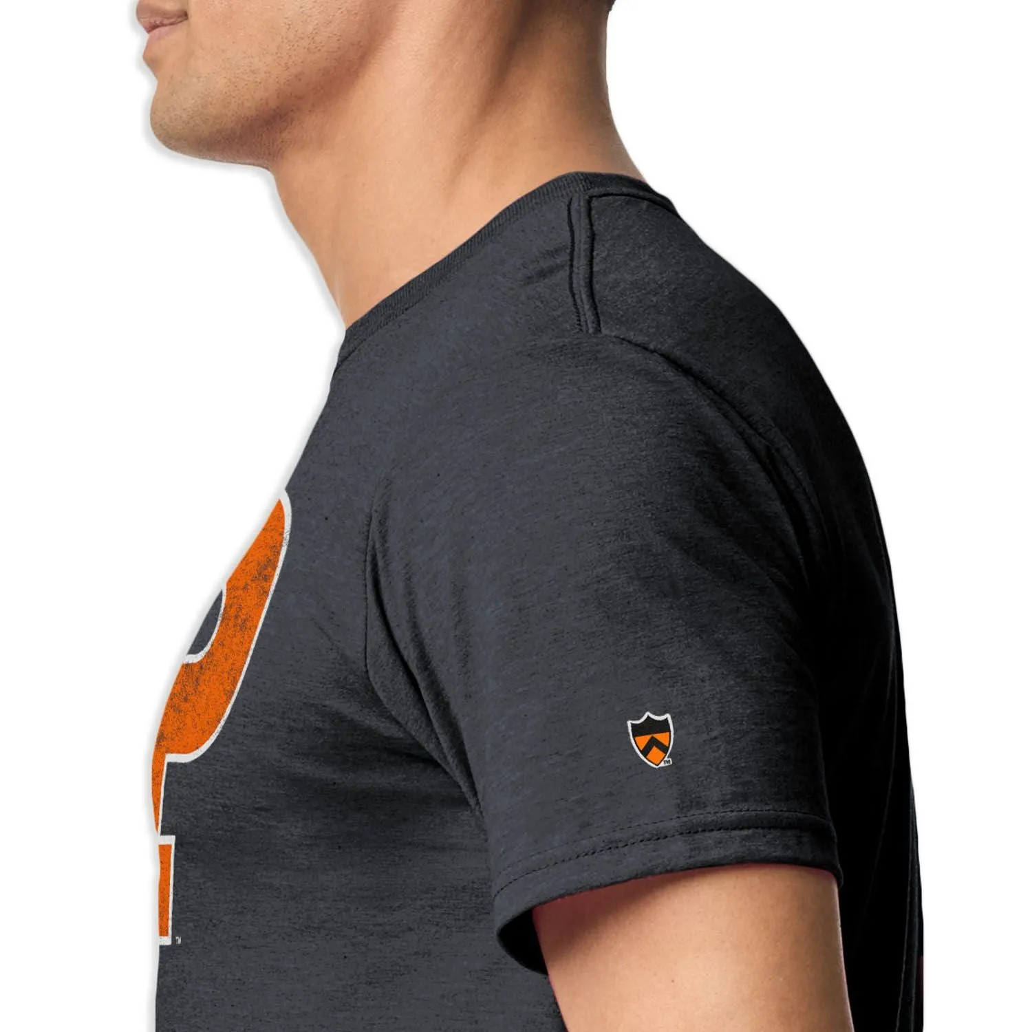 Princeton University Short-Sleeve Laude T-Shirt (Dark Grey) sold by Barnesmith product image thumbnail 3