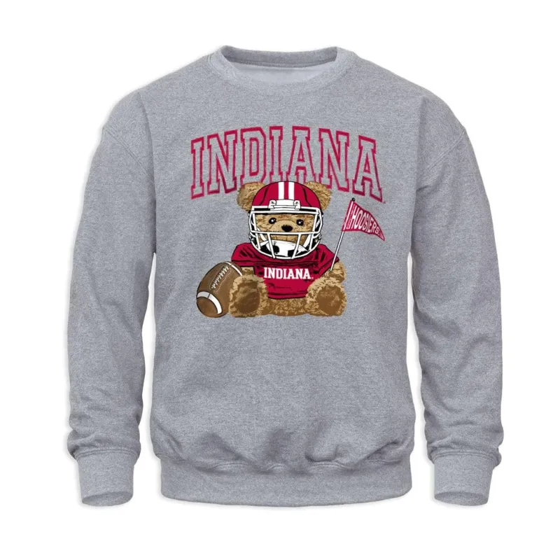 Indiana University Teddy Sweatshirt (Charcoal Grey) sold by Barnesmith