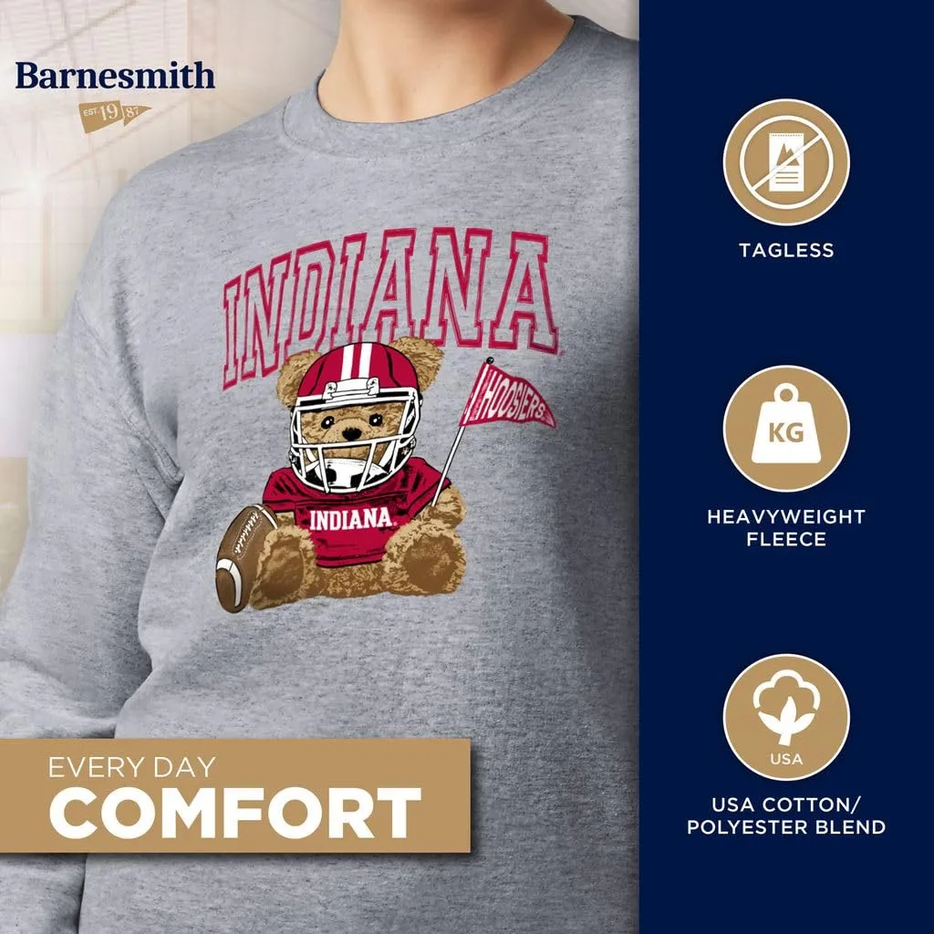 Indiana University Teddy Sweatshirt (Charcoal Grey) sold by Barnesmith product image thumbnail 3