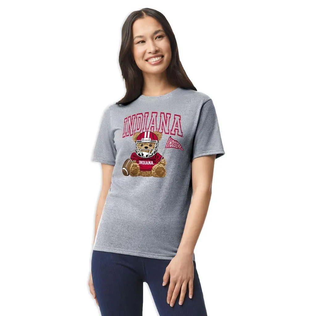 Indiana University Teddy T-Shirt (Charcoal Grey) sold by Barnesmith product image thumbnail 2