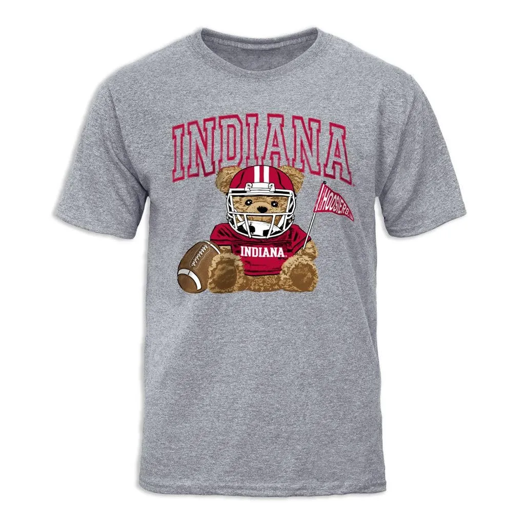 Indiana University Teddy T-Shirt (Charcoal Grey) sold by Barnesmith