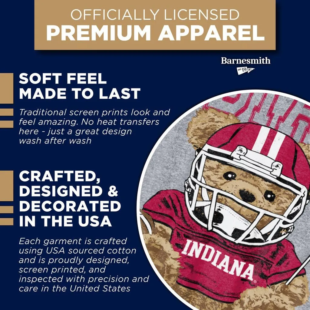 Indiana University Teddy T-Shirt (Charcoal Grey) sold by Barnesmith product image thumbnail 4