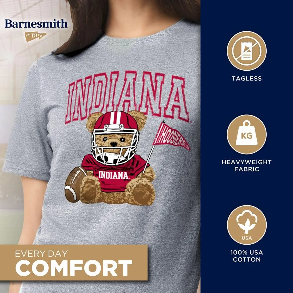 Indiana University Teddy T-Shirt (Charcoal Grey) sold by Barnesmith product image thumbnail 3