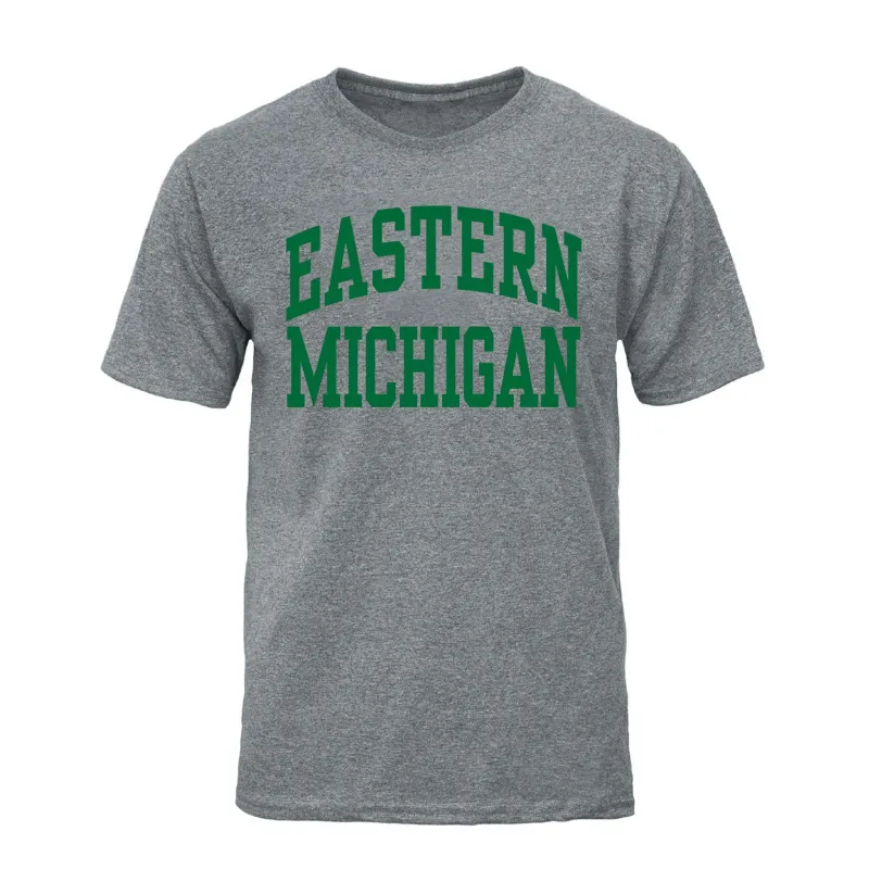 Eastern Michigan University Classic T-Shirt (Charcoal Grey) made by Barnesmith