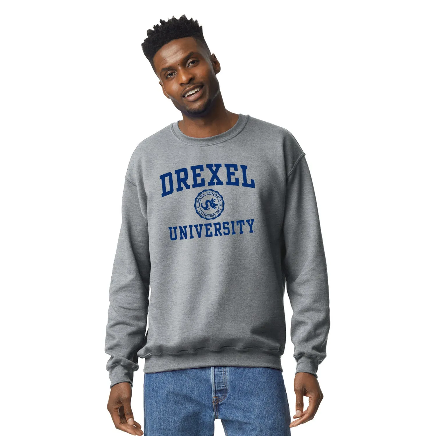 Drexel University Heritage Sweatshirt (Charcoal Grey) sold by Barnesmith product image thumbnail 2