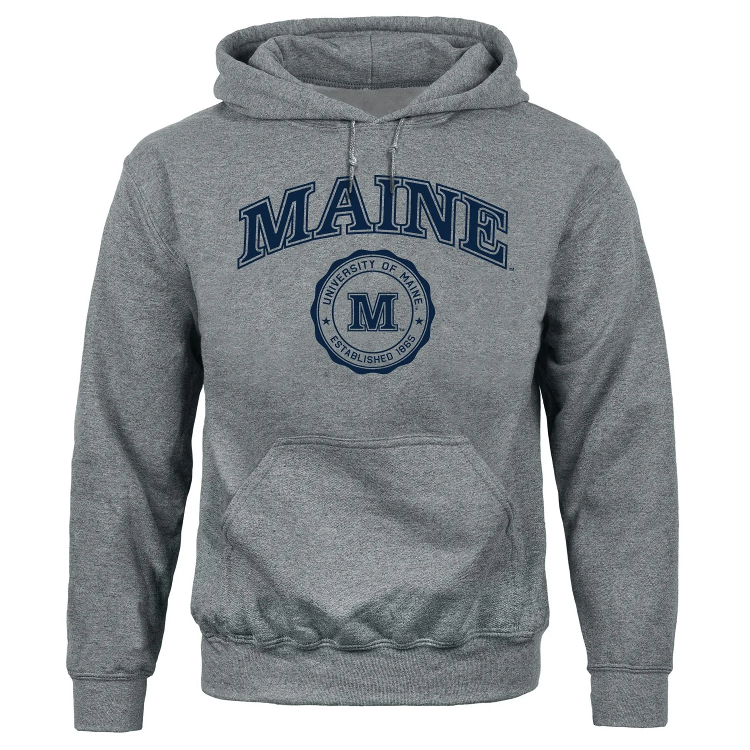 University of Maine Heritage Hooded Sweatshirt (Charcoal Grey) sold by Barnesmith