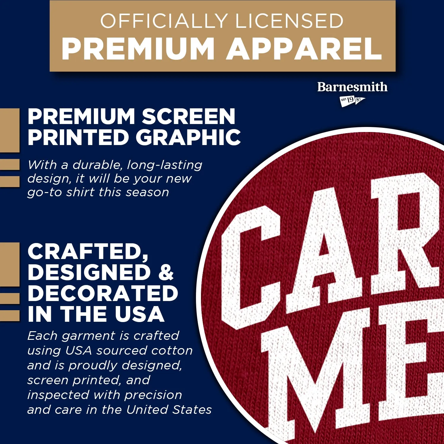 Carnegie Mellon University Heritage T-Shirt (Cardinal) sold by Barnesmith product image thumbnail 4