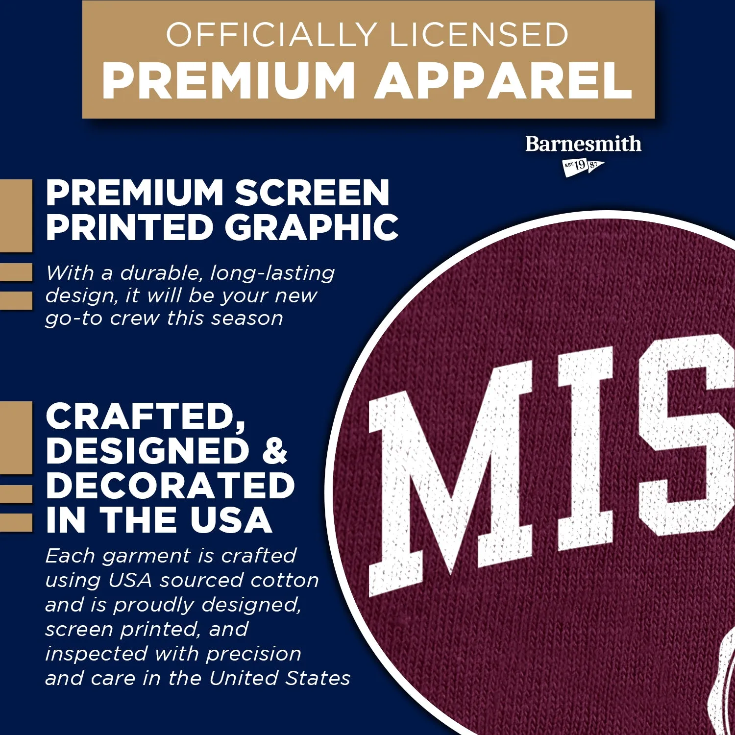 Missouri State University Heritage Sweatshirt (Maroon) sold by Barnesmith product image thumbnail 4