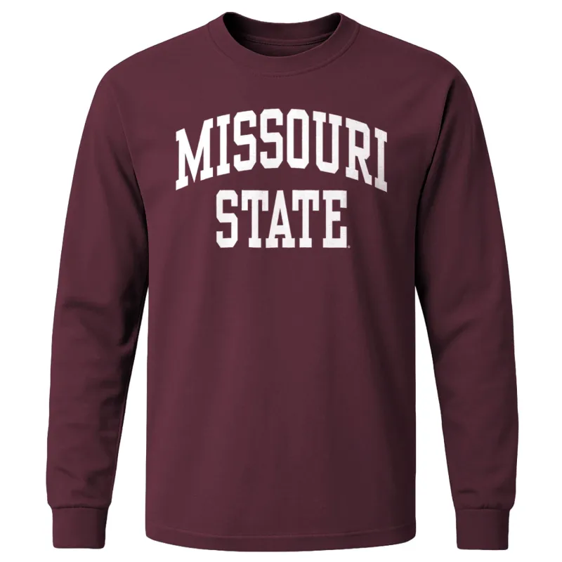 Missouri State University Classic Long Sleeve T-Shirt (Maroon) sold by Barnesmith