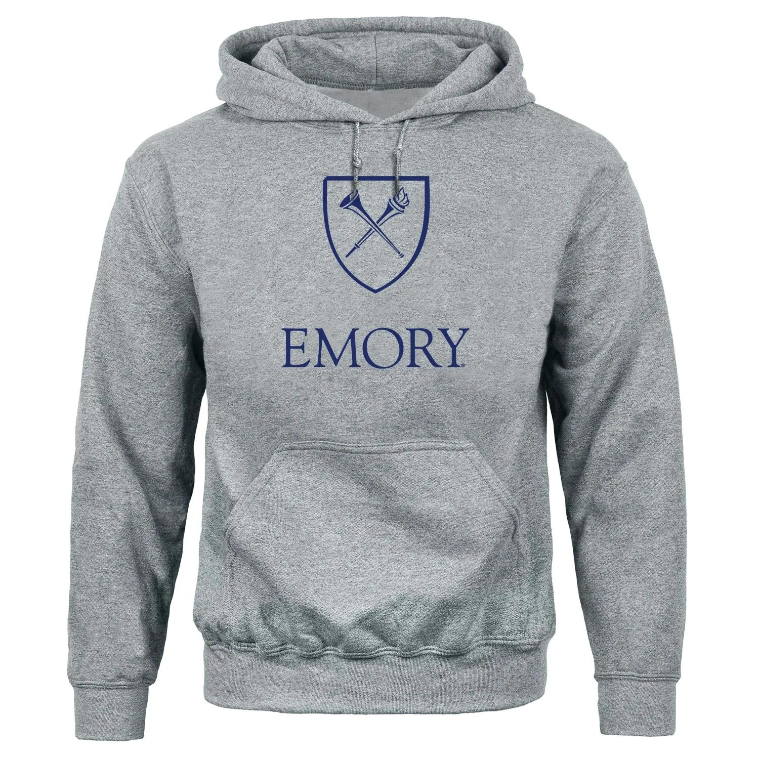 Emory University Heritage Hooded Sweatshirt (Charcoal Grey) sold by Barnesmith