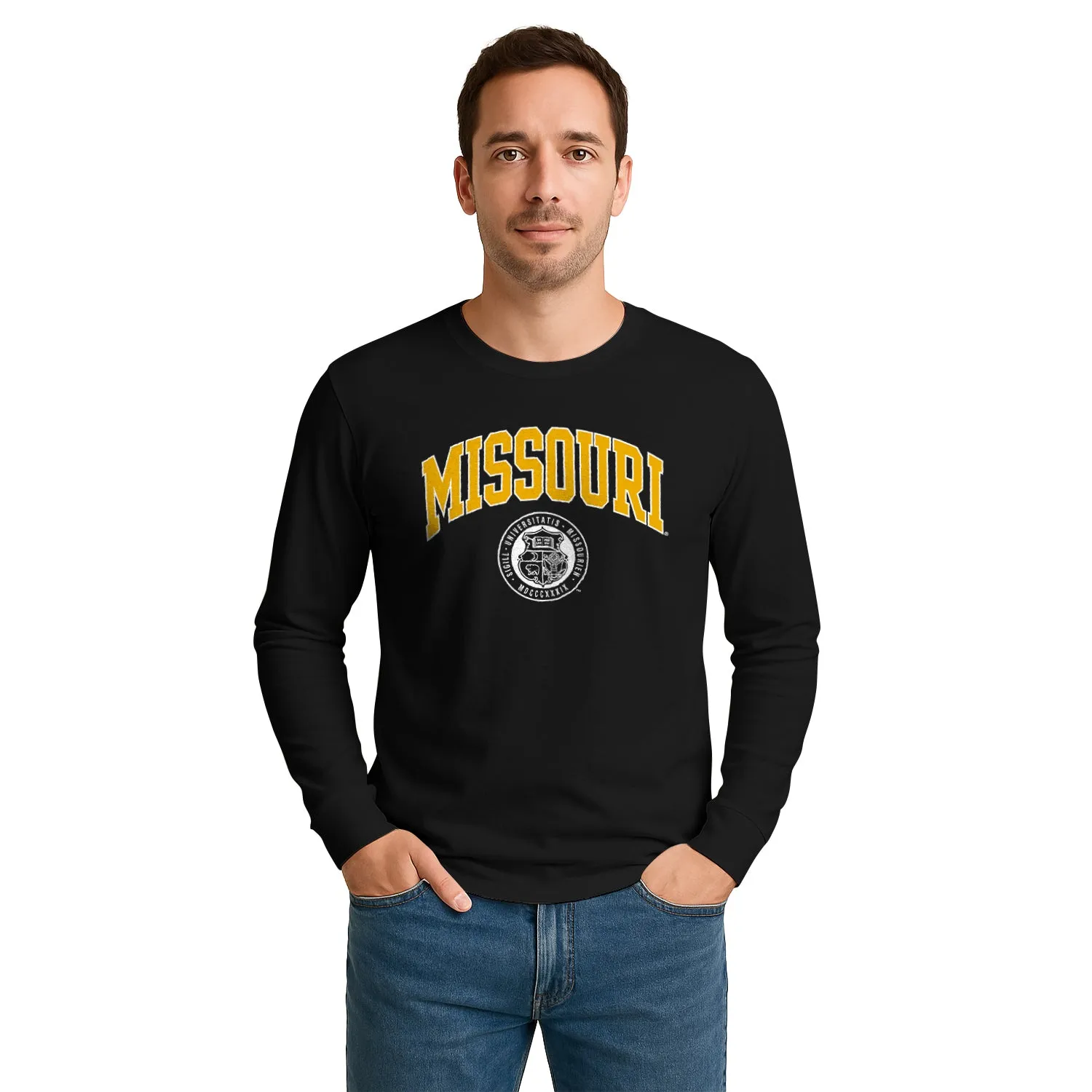 University of Missouri Heritage Long Sleeve T-Shirt (Black) sold by Barnesmith product image thumbnail 2