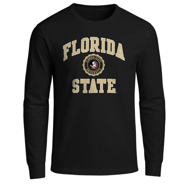 Florida State University Heritage Long Sleeve T-Shirt (Black) sold by Barnesmith