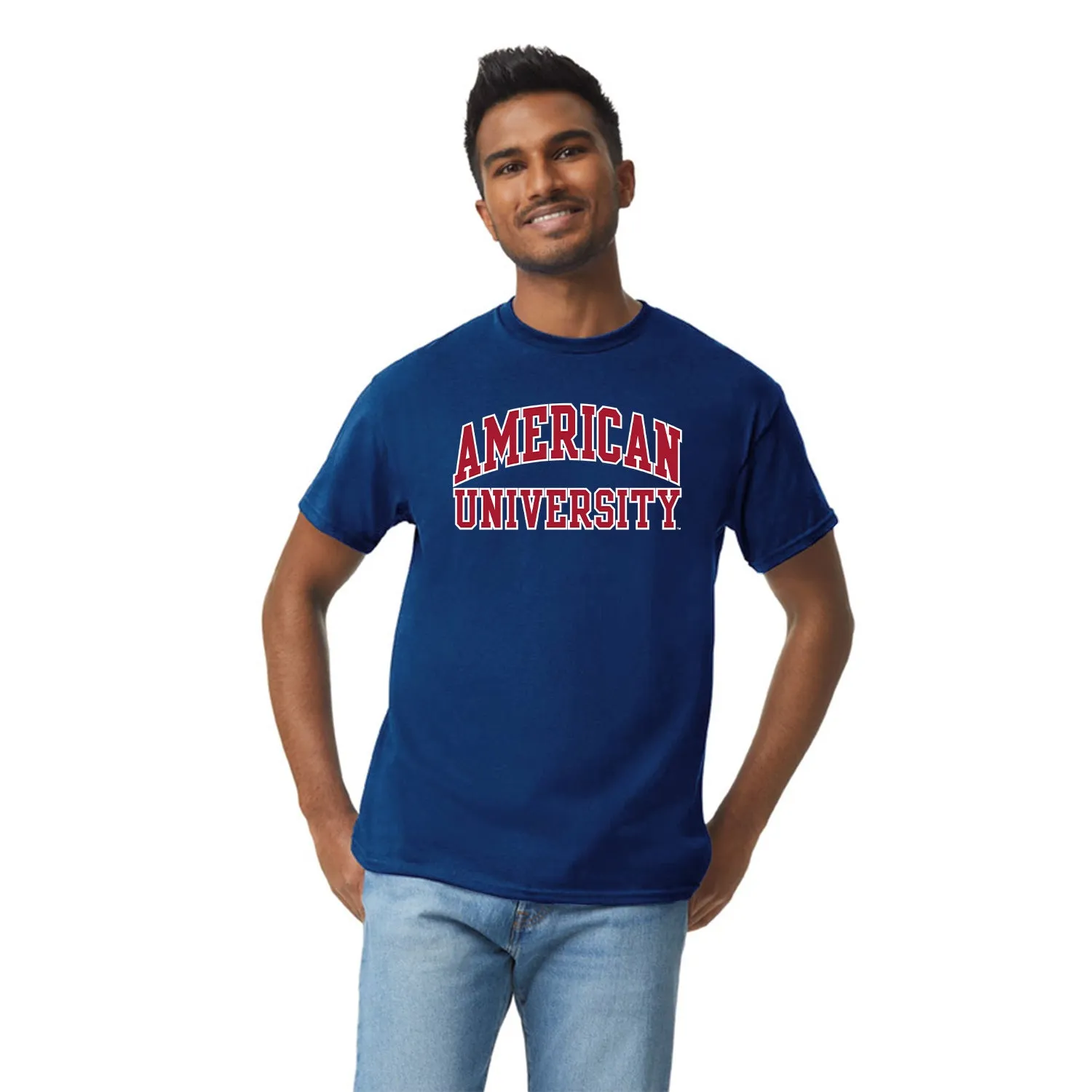 American University Classic T-Shirt (Navy) sold by Barnesmith product image thumbnail 2