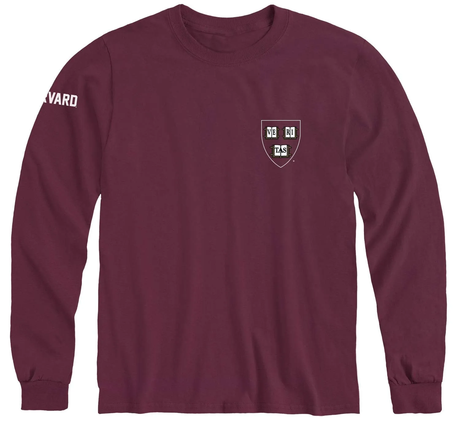 Harvard Mascot Long Sleeve T-Shirt (Crimson) sold by Barnesmith