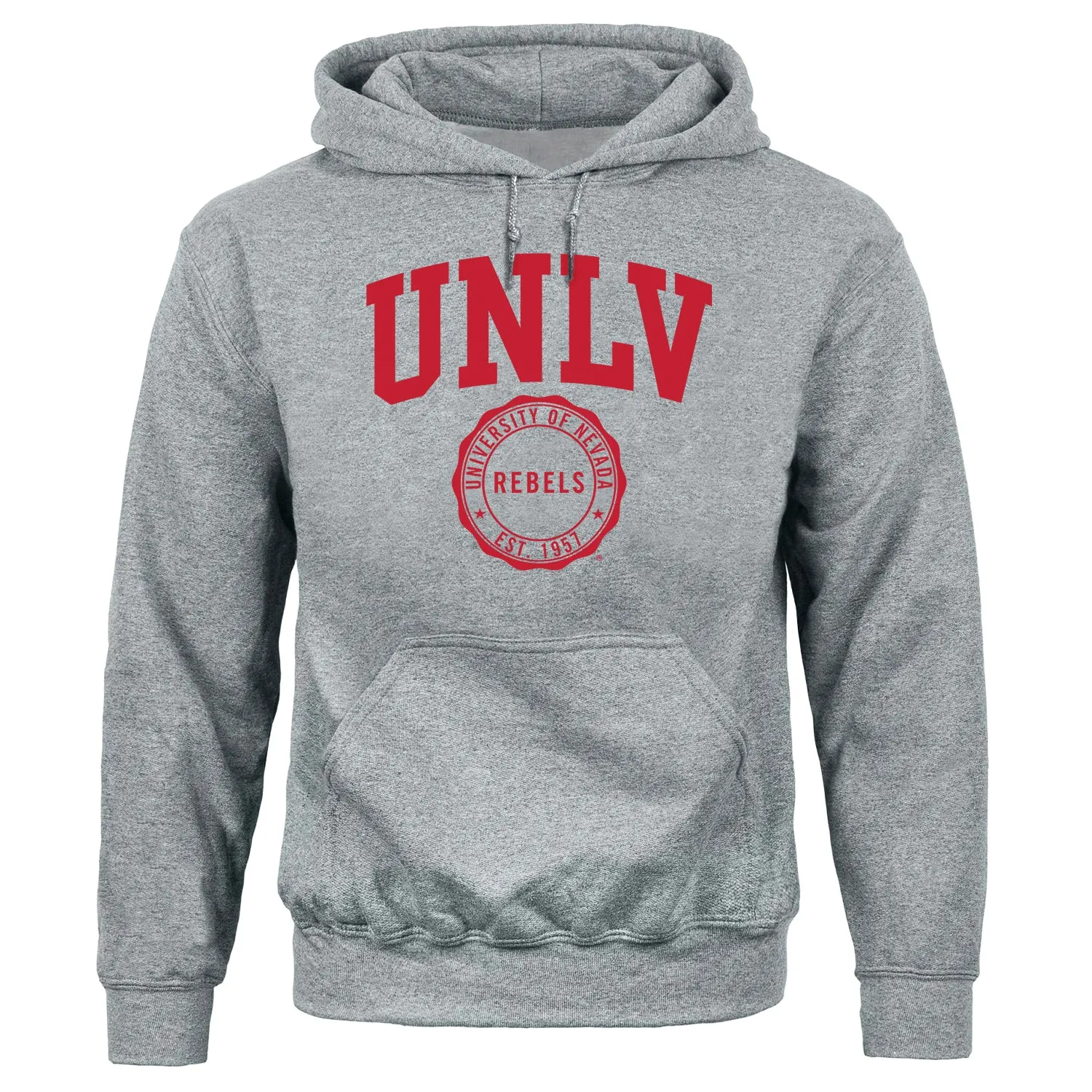 University of Nevada-Las Vegas Heritage Hooded Sweatshirt (Charcoal Grey) sold by Barnesmith