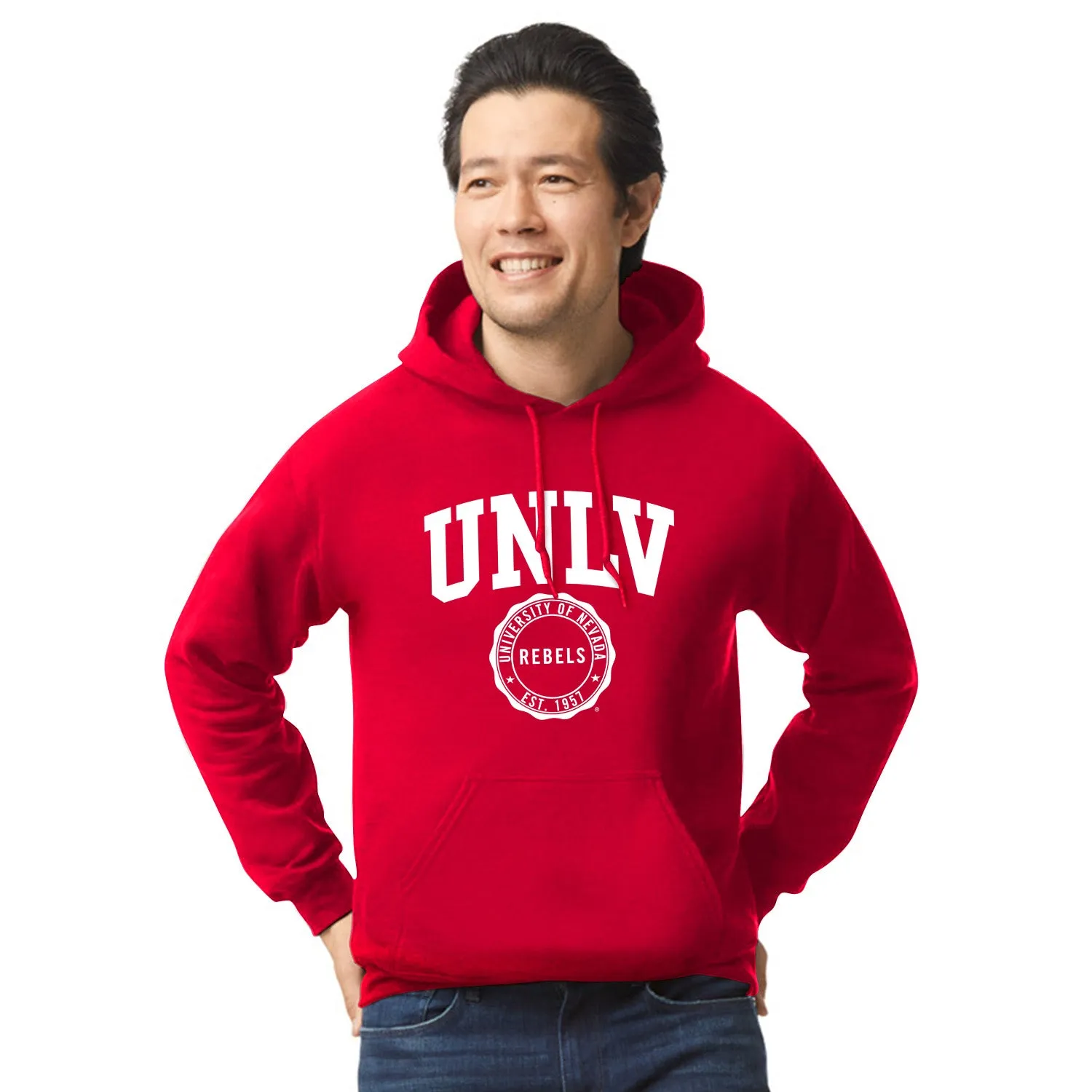 University of Nevada-Las Vegas Heritage Hooded Sweatshirt (Red) sold by Barnesmith product image thumbnail 2