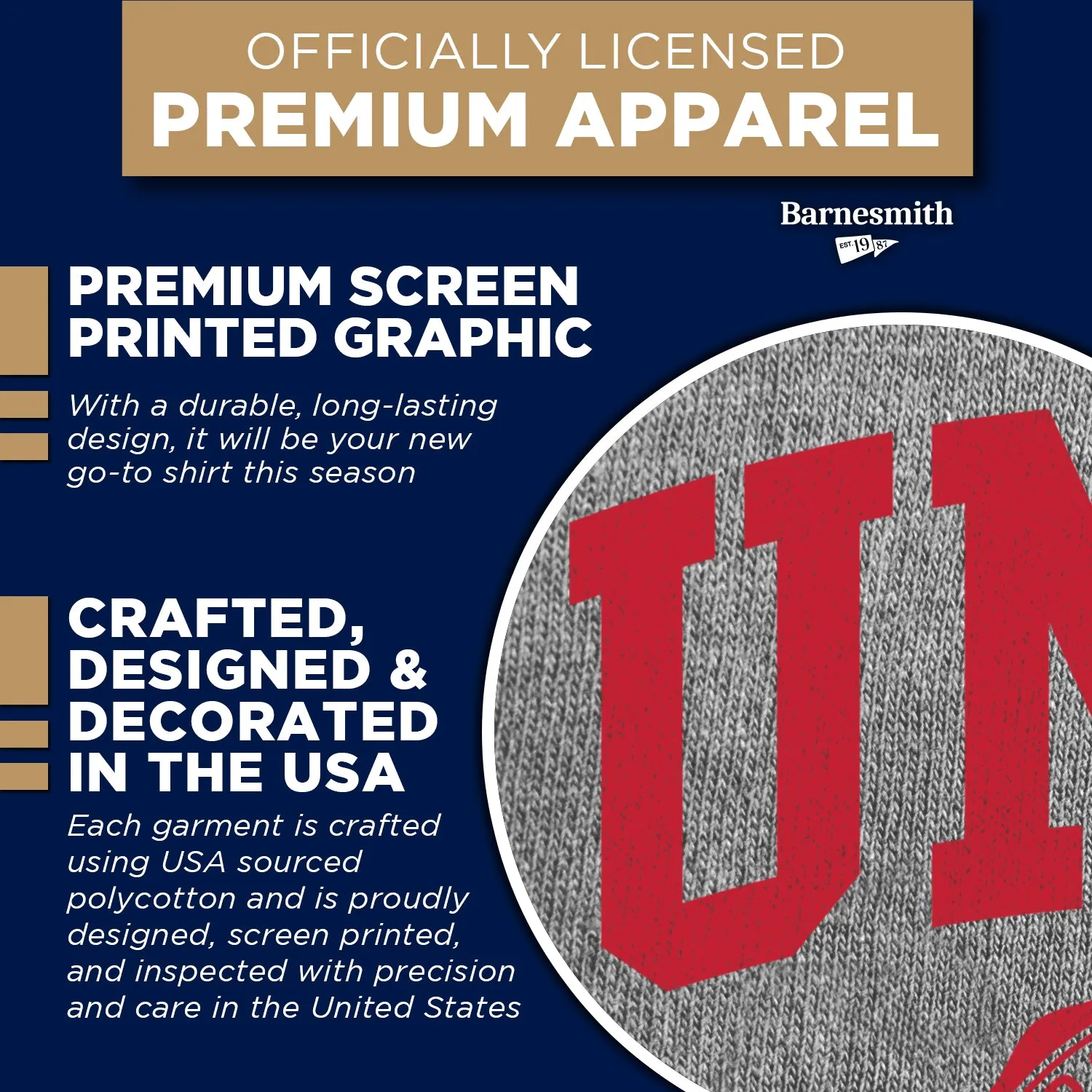 University of Nevada-Las Vegas Heritage T-Shirt (Charcoal Grey) sold by Barnesmith product image thumbnail 4
