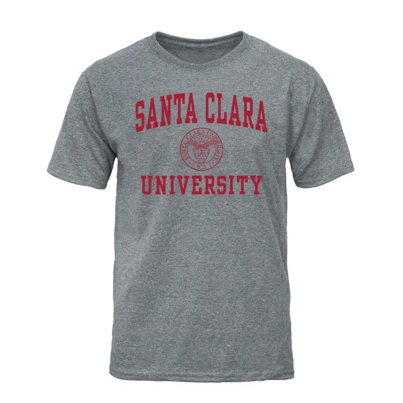 Santa Clara University Heritage T-Shirt (Charcoal Grey) sold by Barnesmith