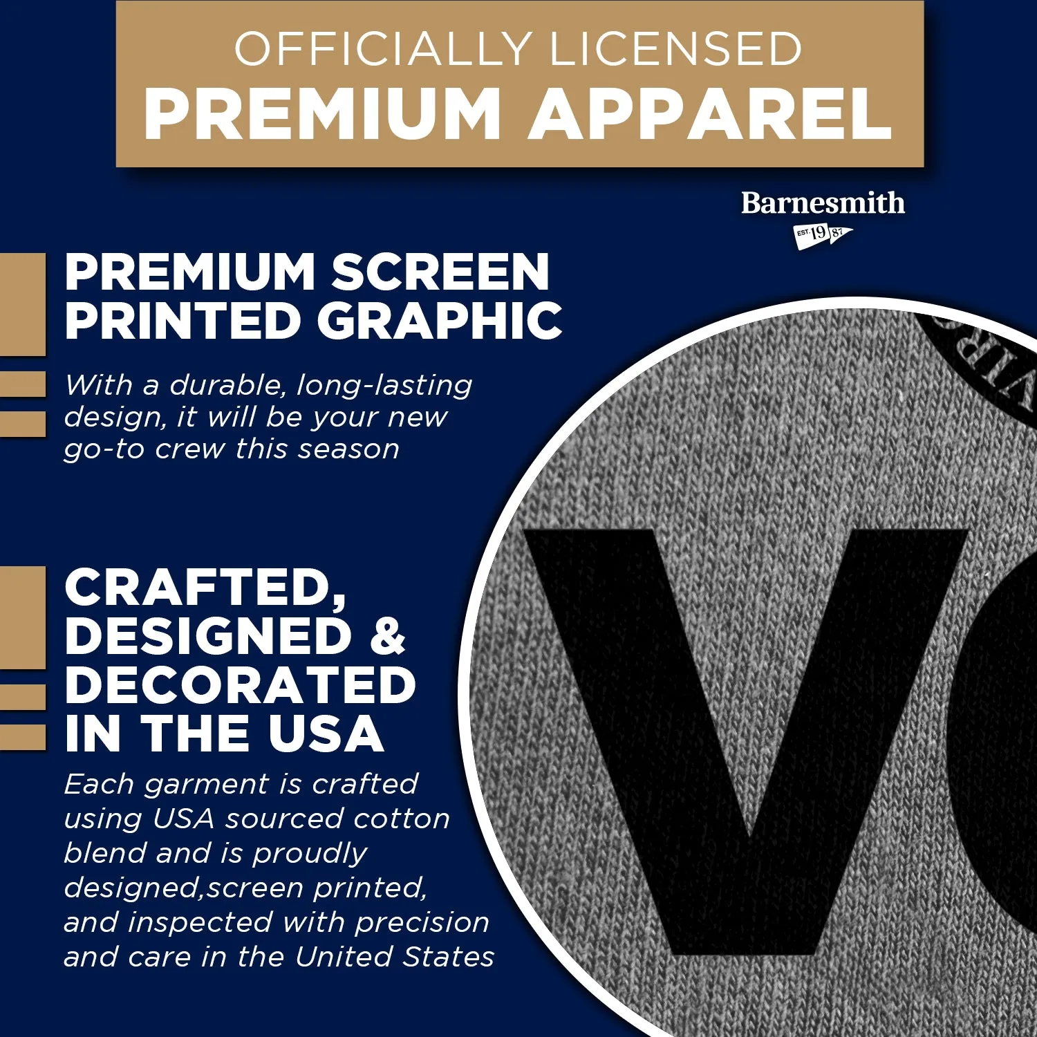 Virginia Commonwealth University Heritage Sweatshirt (Charcoal Grey) sold by Barnesmith product image thumbnail 4