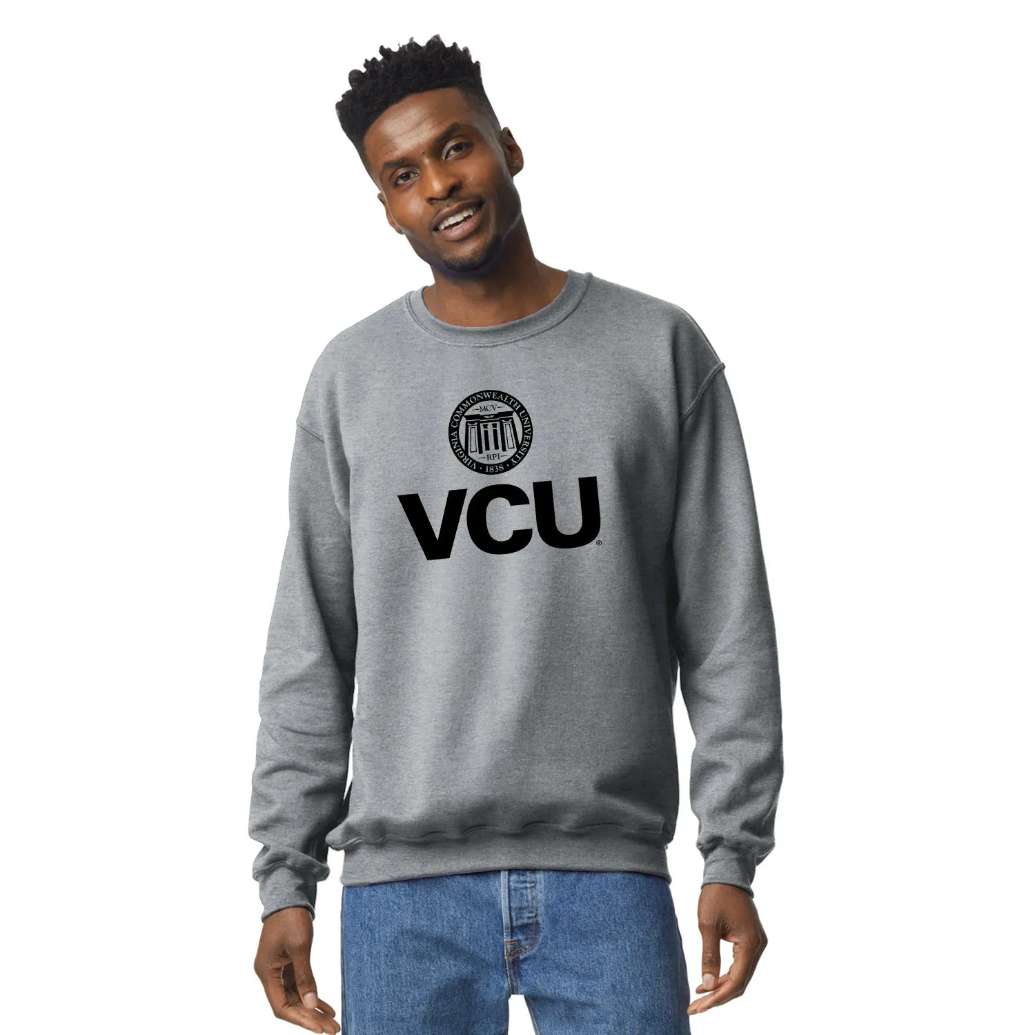 Virginia Commonwealth University Heritage Sweatshirt (Charcoal Grey) sold by Barnesmith product image thumbnail 2