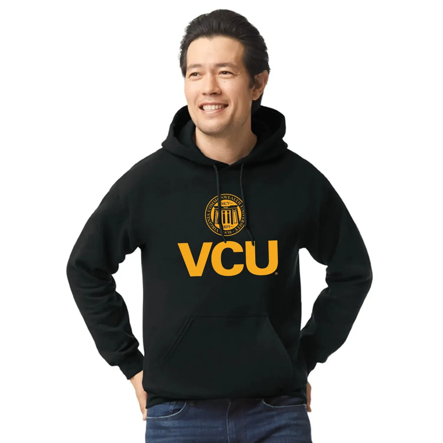 Virginia Commonwealth University Heritage Hooded Sweatshirt (Black) sold by Barnesmith product image thumbnail 2