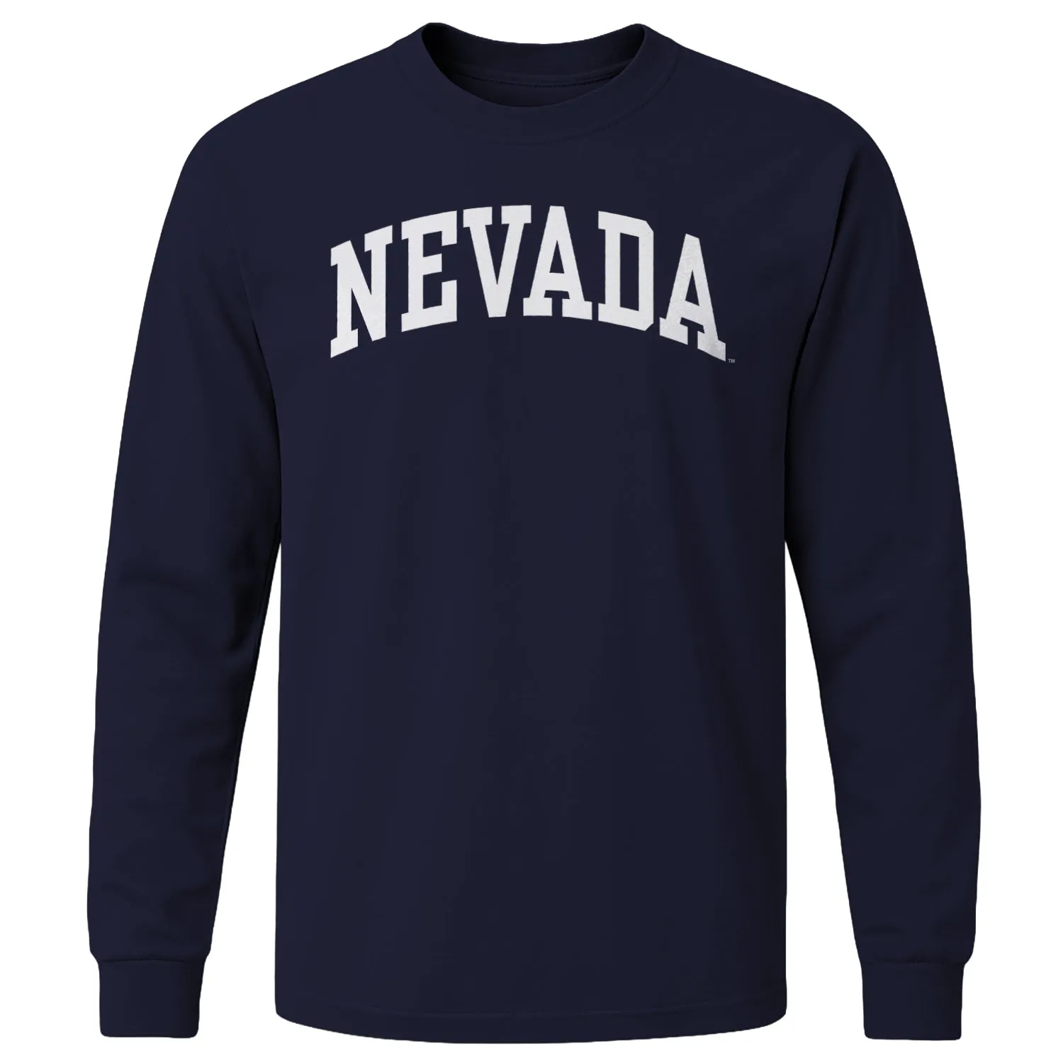 University of Nevada Reno Classic Long Sleeve T-Shirt (Navy) sold by Barnesmith