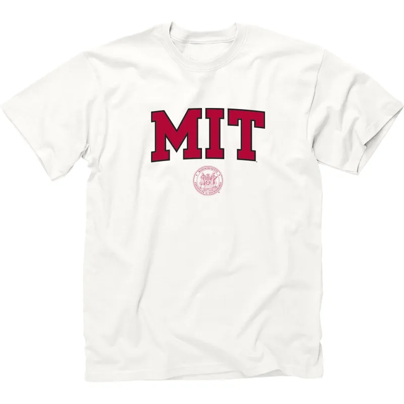 MIT Crest T-Shirt (White) sold by Barnesmith