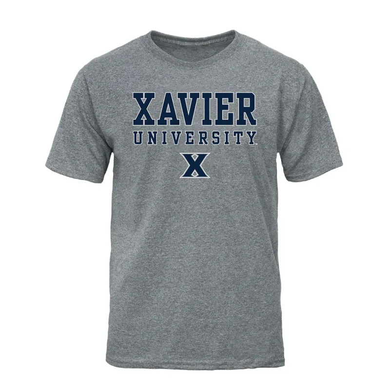 Xavier University Spirit T-Shirt (Charcoal Grey) sold by Barnesmith