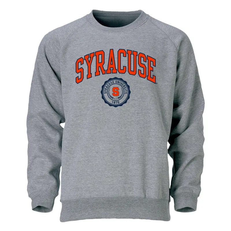 Syracuse University Heritage Crewneck Sweatshirt (Charcoal) sold by Barnesmith