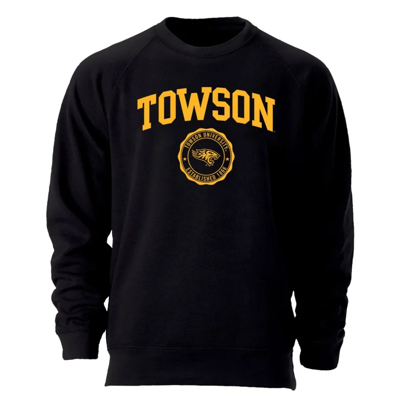 Towson University Heritage Sweatshirt (Black) made by Barnesmith