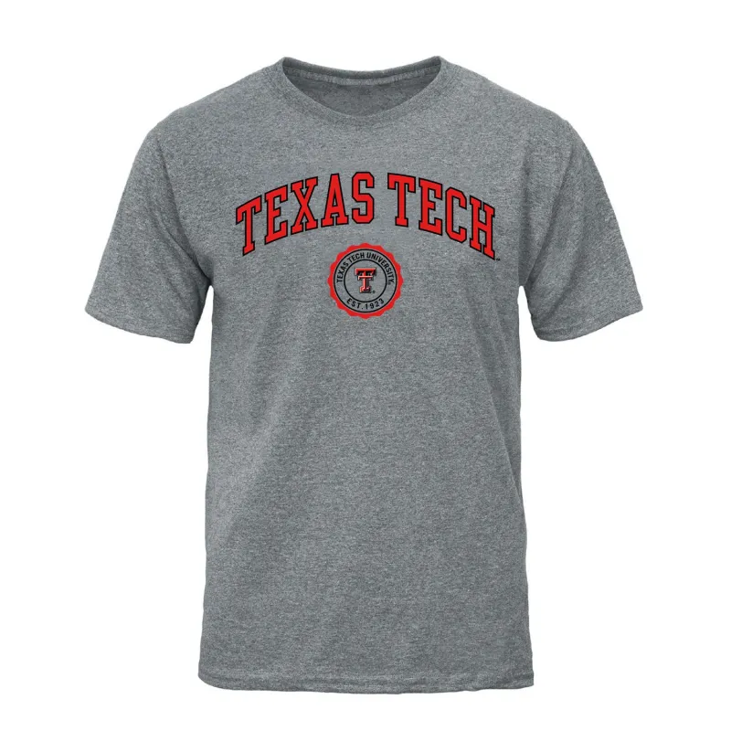 Texas Tech University Heritage T-Shirt (Charcoal Grey) made by Barnesmith