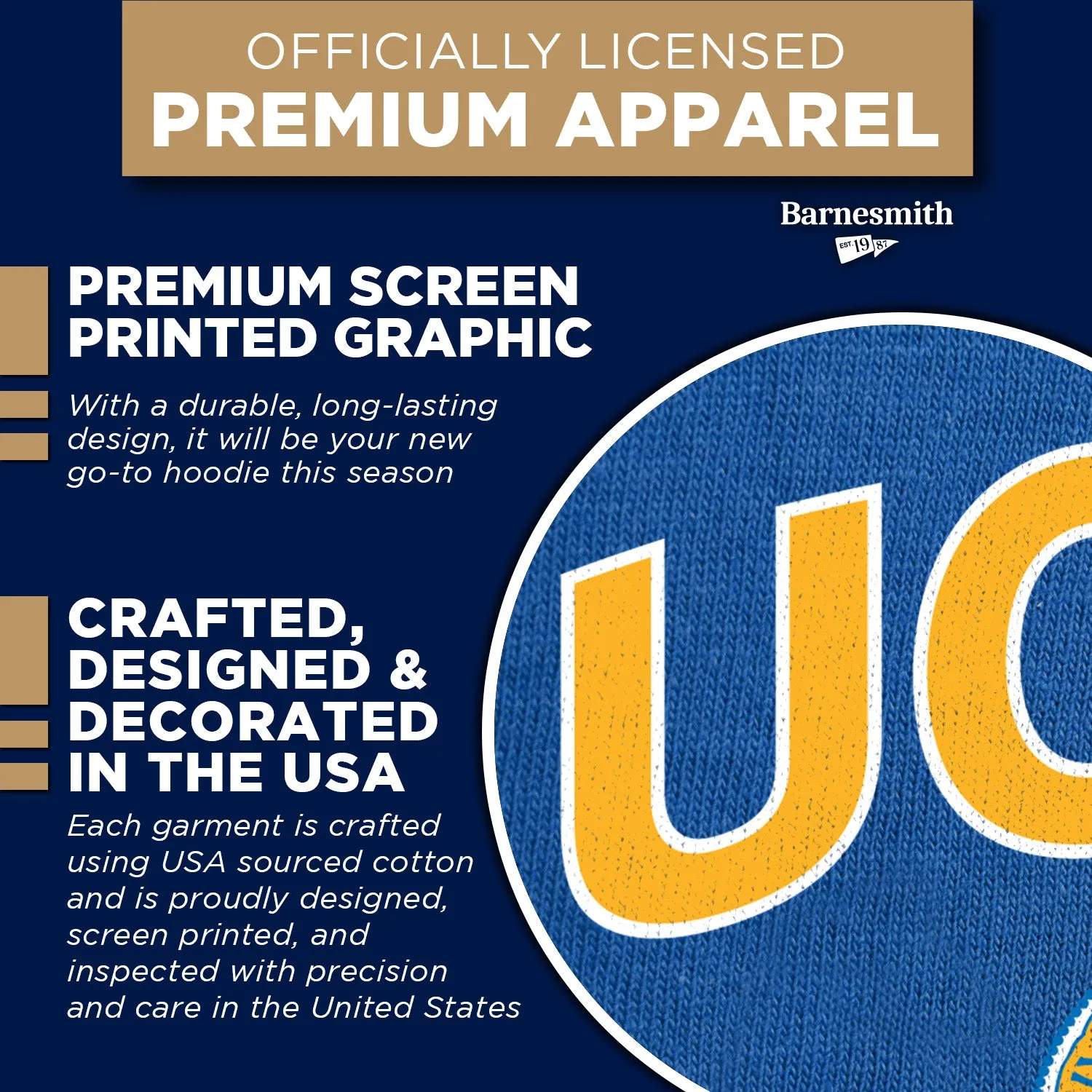 University of California, Los Angeles Heritage Hooded Sweatshirt (Royal Blue) sold by Barnesmith product image thumbnail 4