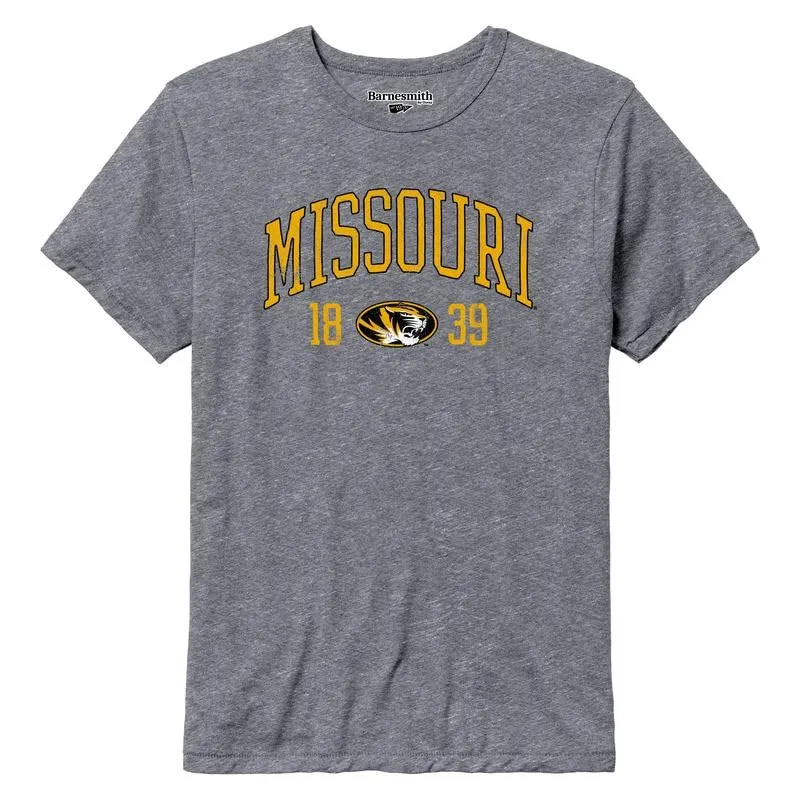 University of Missouri Triblend T-Shirt (Fall Heather) made by Barnesmith