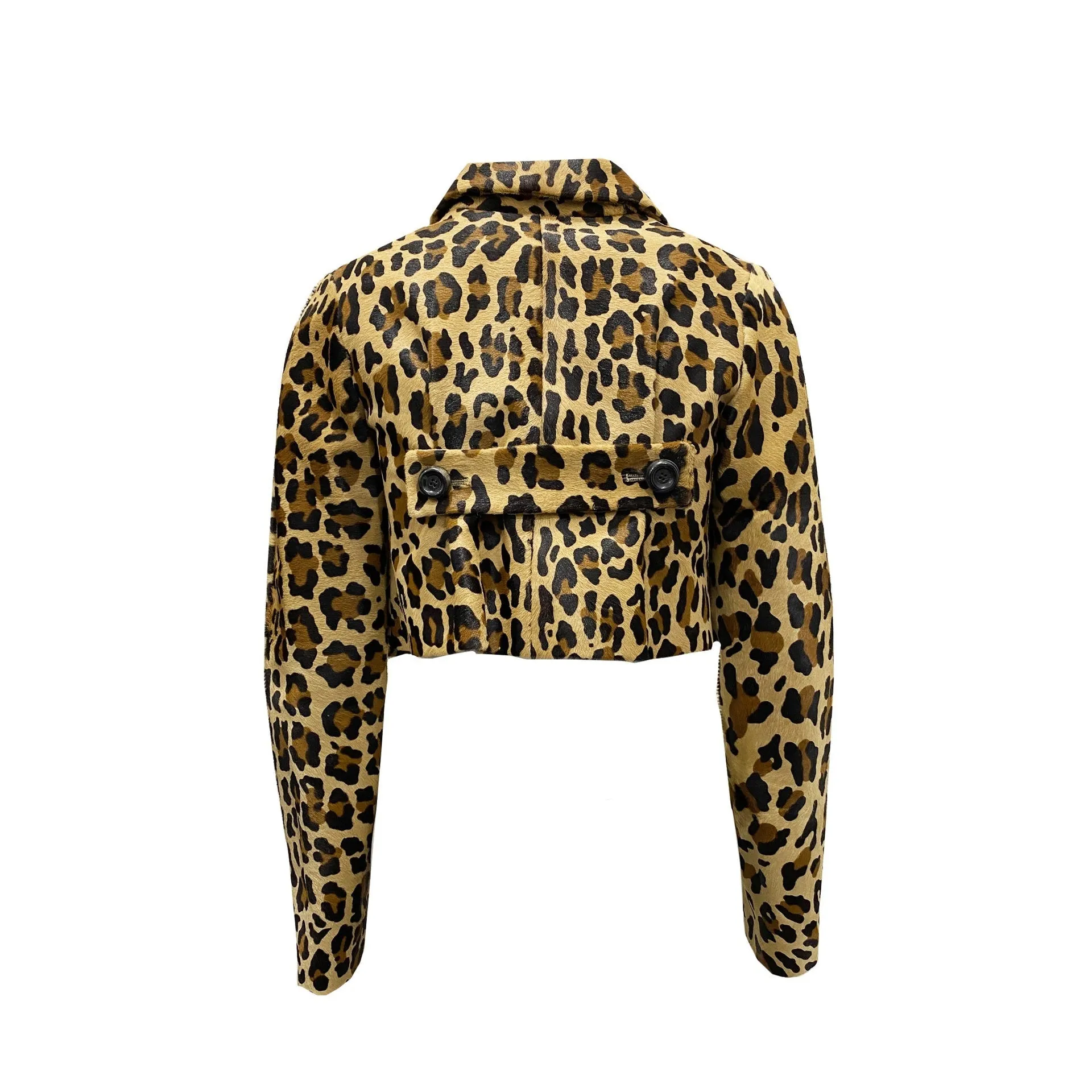 Dsquared2 Leopard Calf Hair Cropped Jacket sold by Siebentaschen product image thumbnail 2
