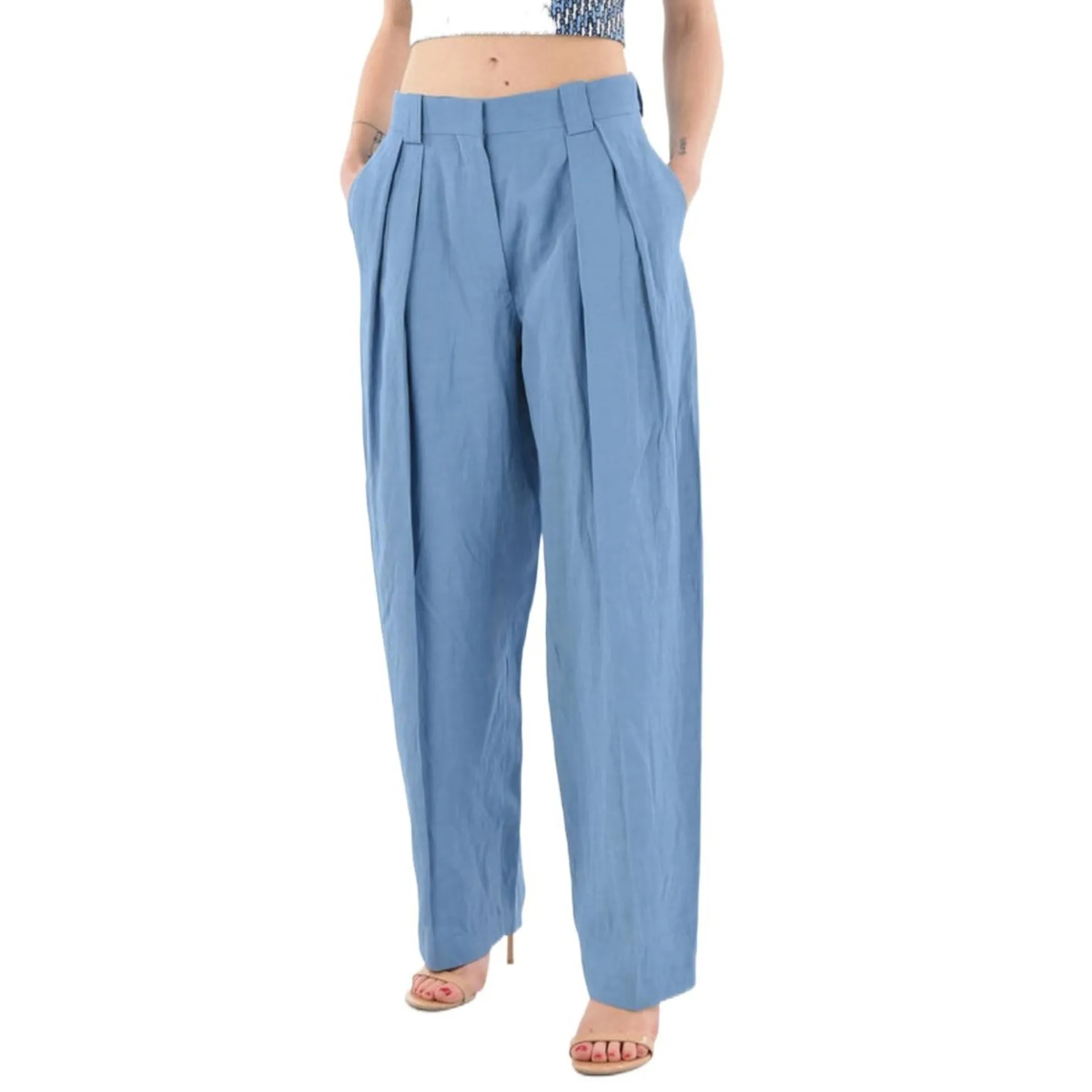 Stella McCartney High-Waist Tailored Trousers sold by Siebentaschen product image thumbnail 2