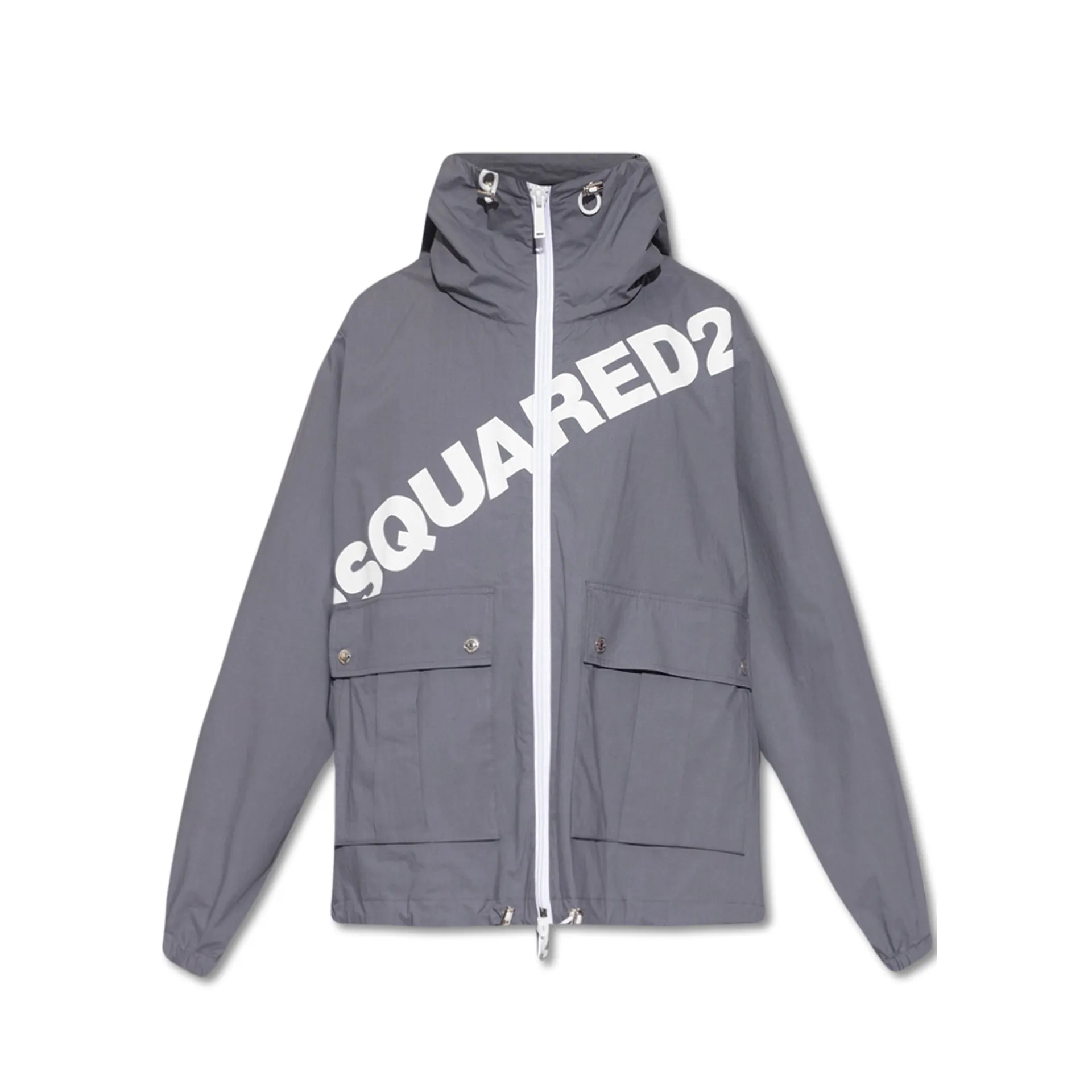 Dsquared2 Logo Hooded Windbreaker sold by Siebentaschen