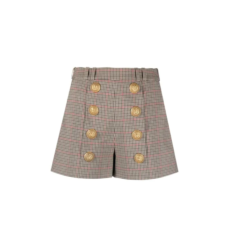 Balmain Houndstooth Shorts sold by Siebentaschen