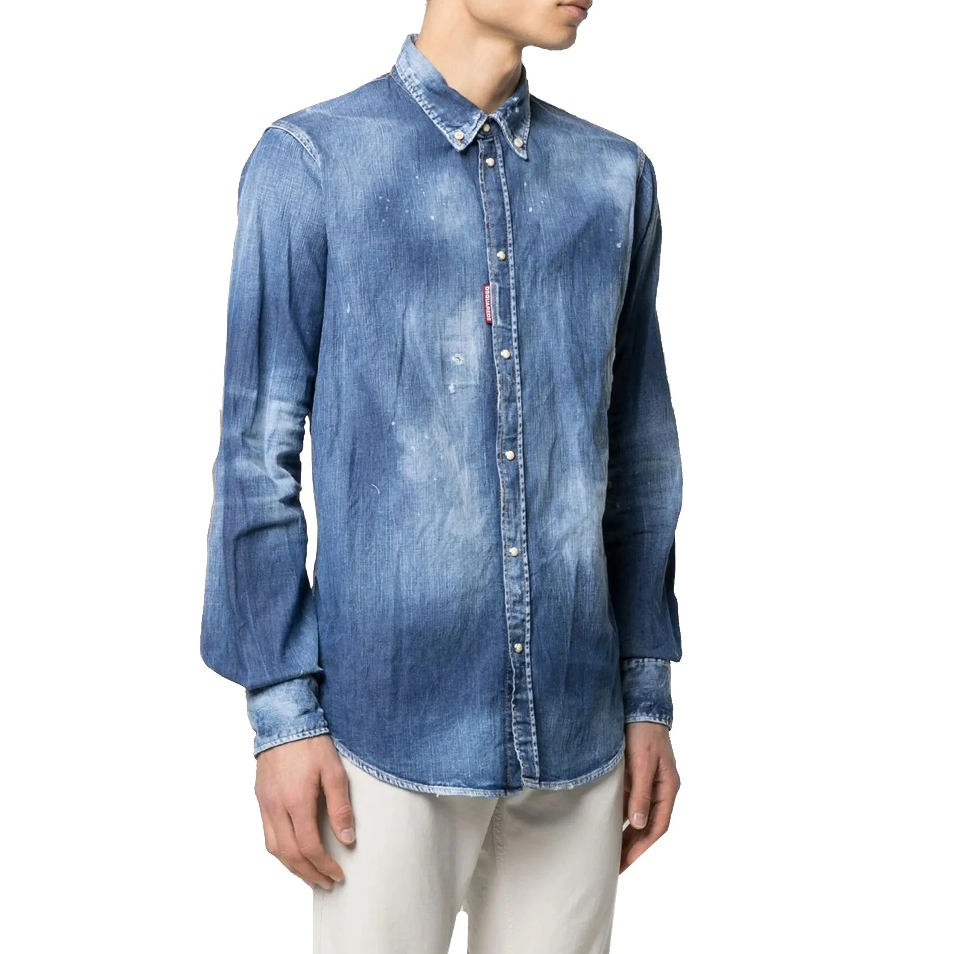 Dsquared2 Distressed Effect Denim Shirt sold by Siebentaschen product image thumbnail 2