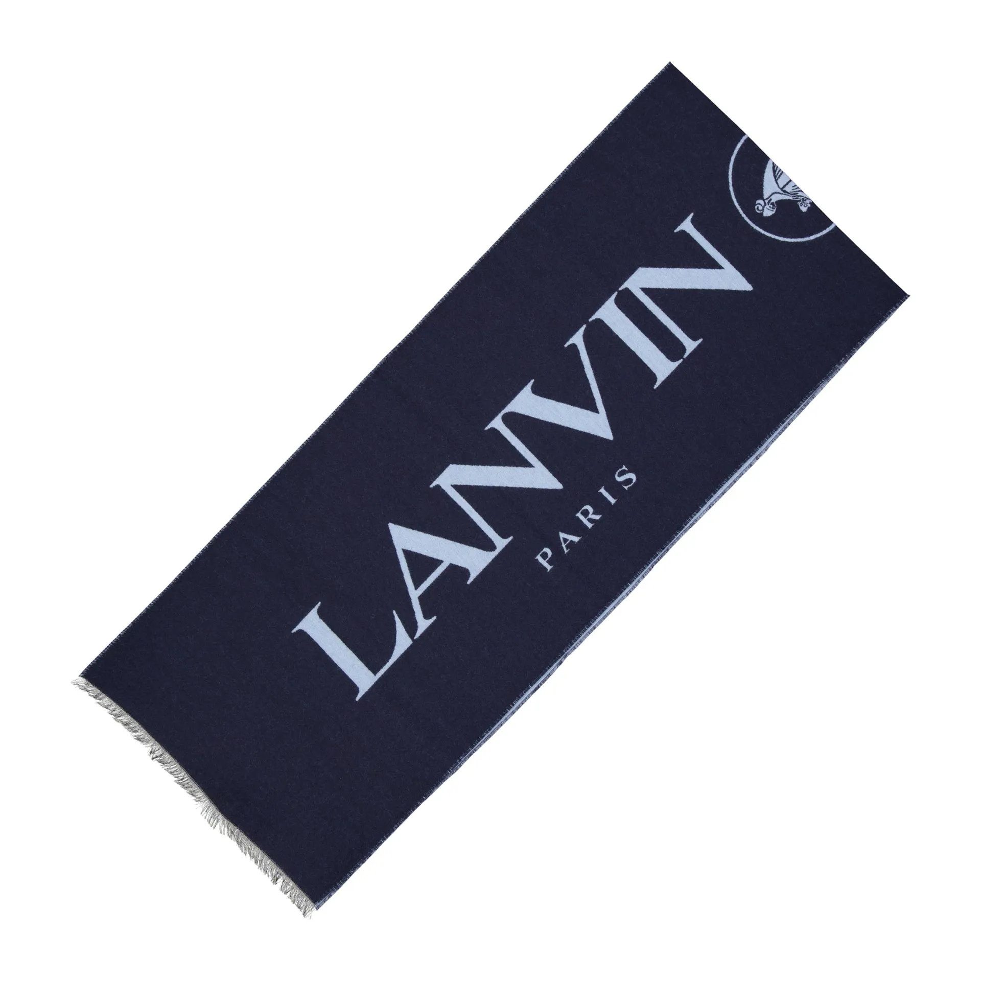 Lanvin Wool And Silk Logo Scarf sold by Siebentaschen product image thumbnail 4