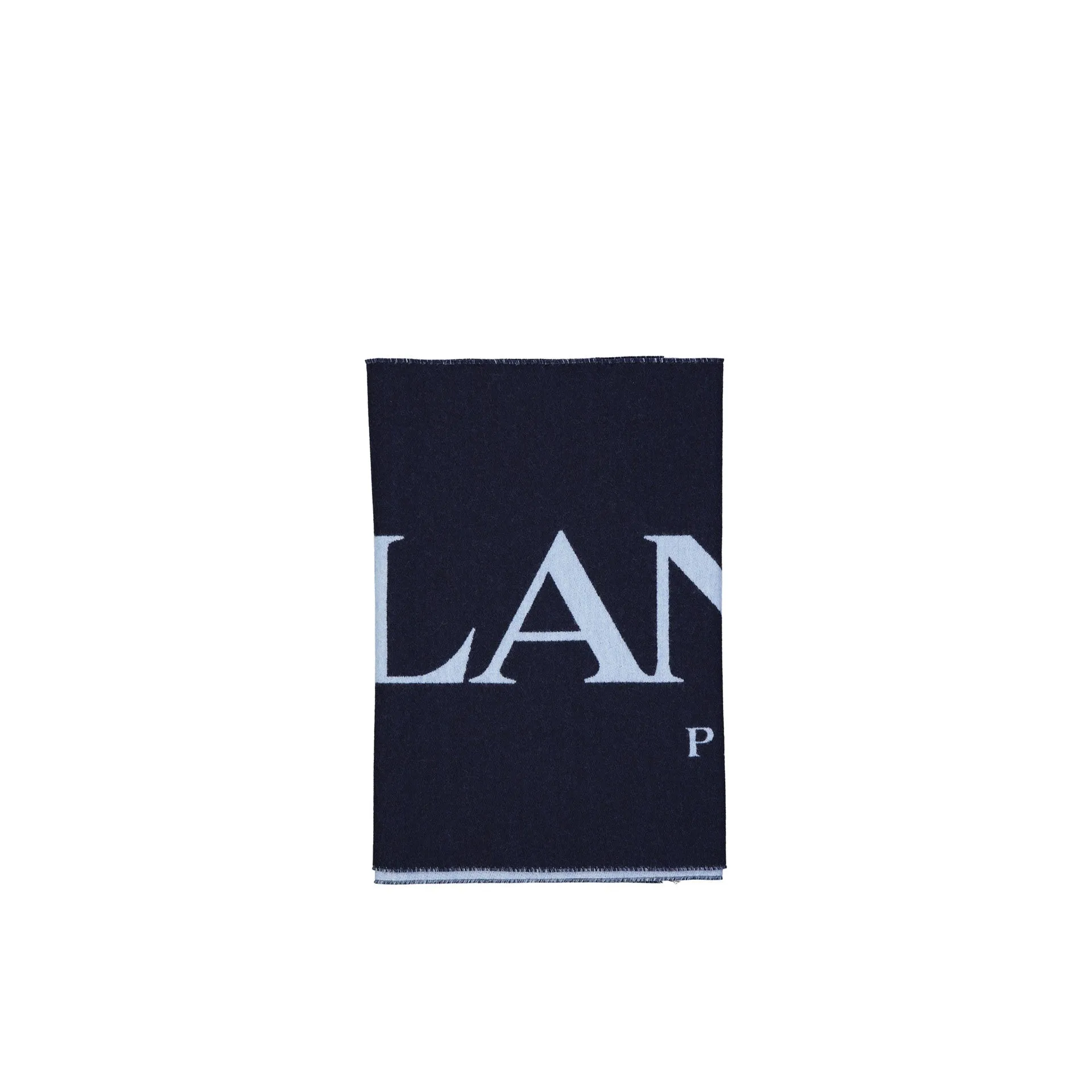 Lanvin Wool And Silk Logo Scarf sold by Siebentaschen