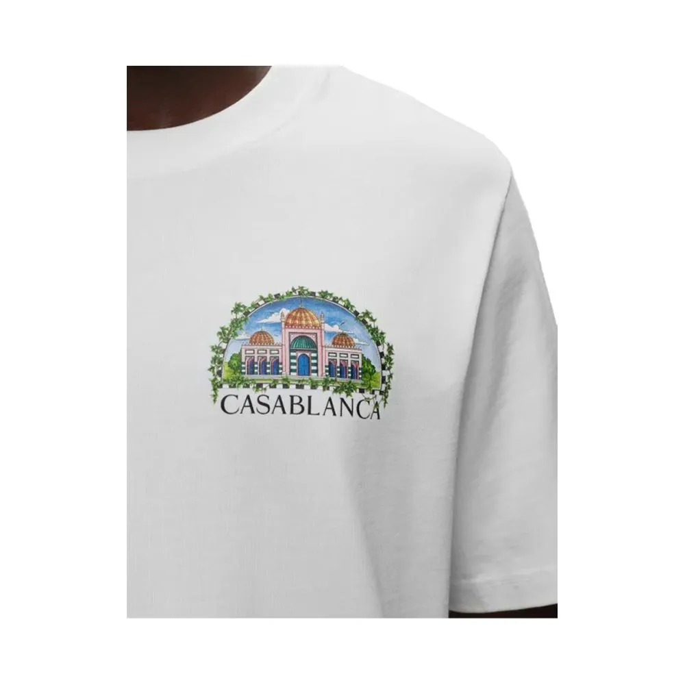 Casablanca White Cotton T-Shirt sold by Siebentaschen product image thumbnail 4