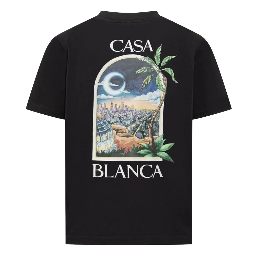 Casablanca Black Cotton T-Shirt sold by Siebentaschen product image thumbnail 2