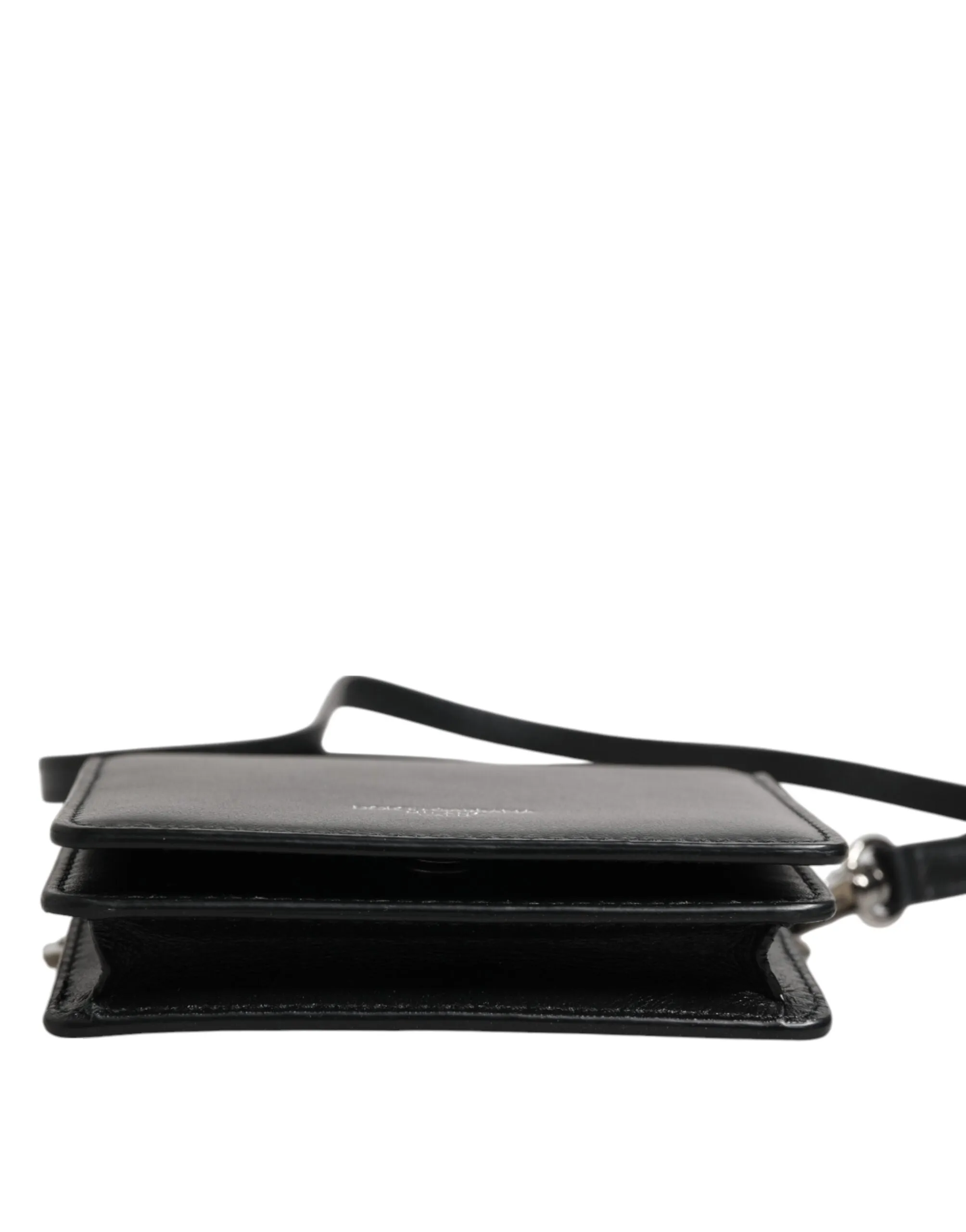 Dolce & Gabbana Black Leather Bifold Card Holder Crossbody Men Borse Bag sold by Siebentaschen product image thumbnail 5