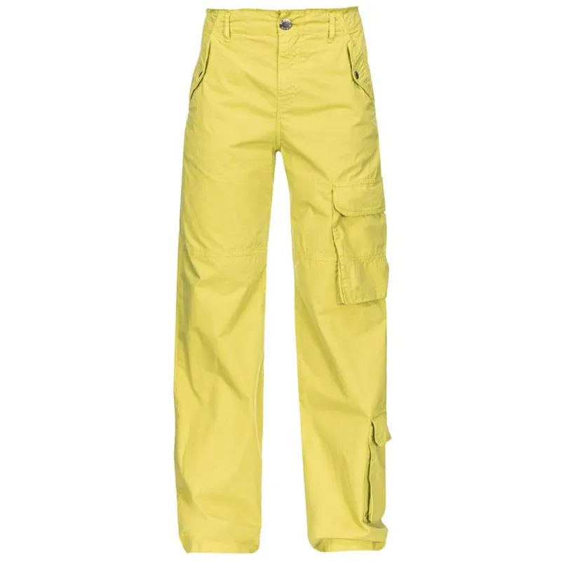 PINKO Green Cotton Women Cargo Pant sold by Siebentaschen