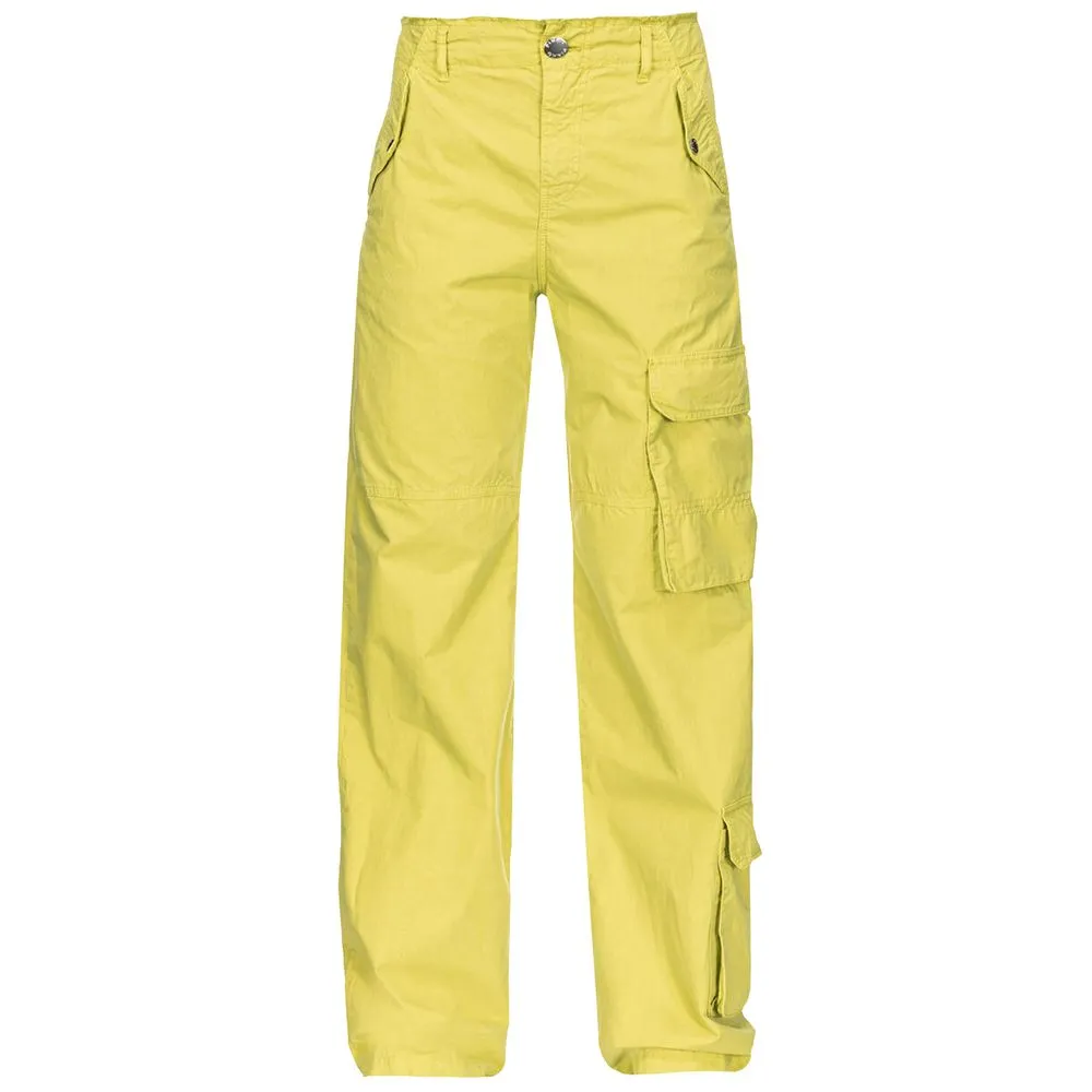 PINKO Green Cotton Women Cargo Pant sold by Siebentaschen