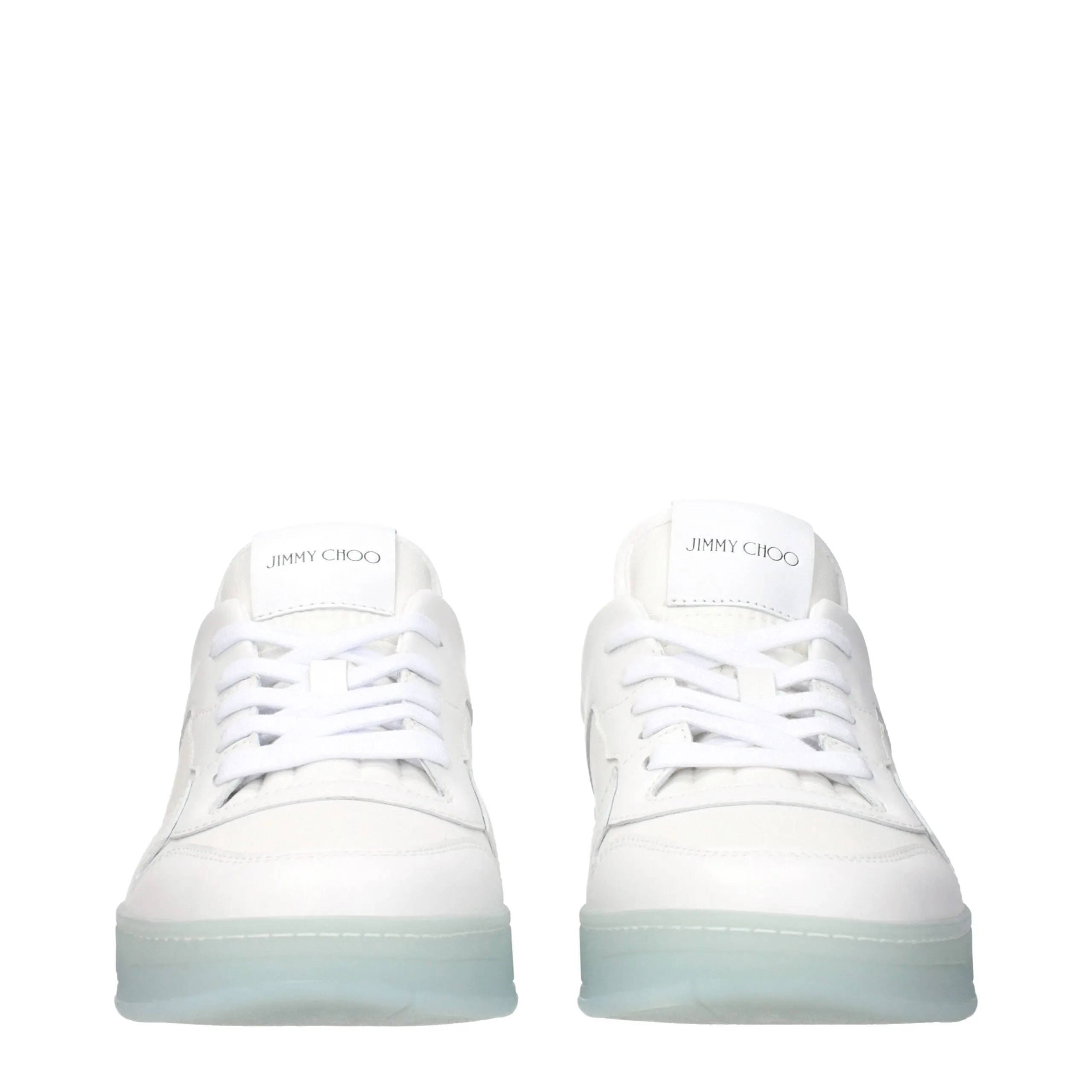 Jimmy Choo White Leather Low Top Sneakers sold by Siebentaschen product image thumbnail 3