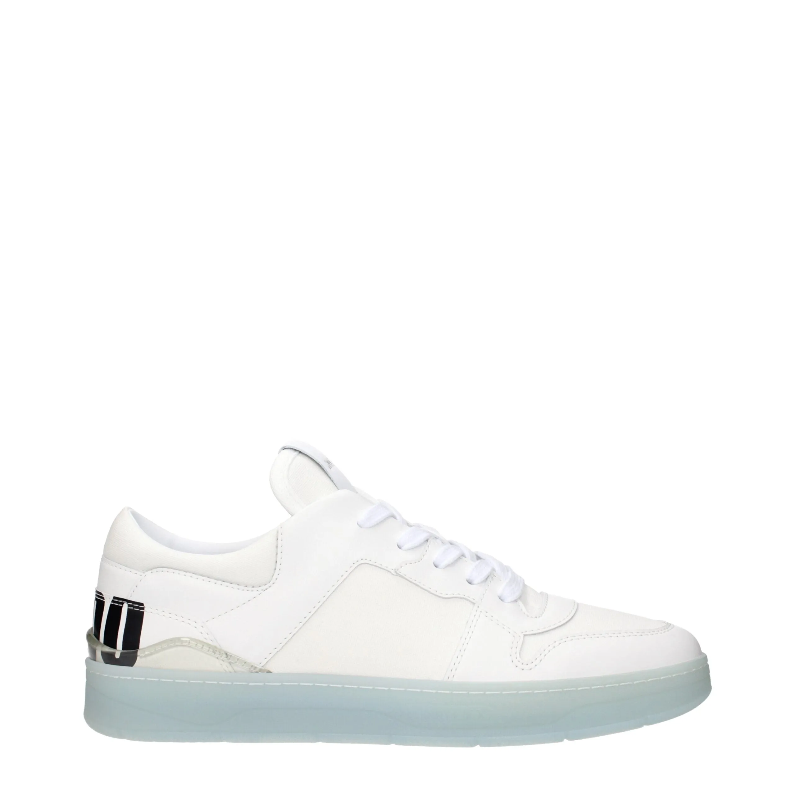 Jimmy Choo White Leather Low Top Sneakers sold by Siebentaschen